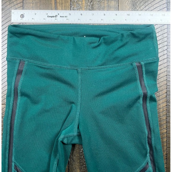ALO Yoga Talia Full Length Leggings Evermint Green with Black Trim Size XS - Picture 5 of 9
